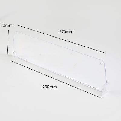 China Retail Plastic Display Products Supermarket Beverage Lane Removable Transparent Bottles Shelf Divider for sale