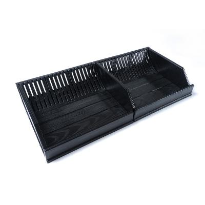 China Open Shelf Tray Adjustable Supermarket Ratail Plastic Freezer Display Products Display Racks for sale