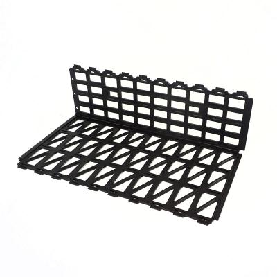 China Supermarket Dividers Supermarket L Shape Plastic Shelf Fence Card Slot Splicing Display Protective Guardrail for sale