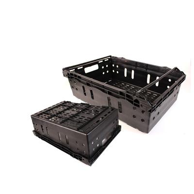 China Clean Custom Size Stackble Supermerket Vegetable Stroage Plastic Mesh Basket Crate for sale