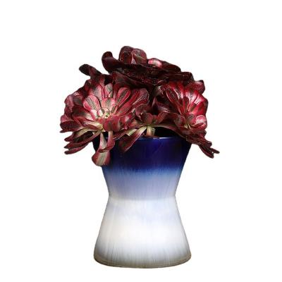 China High-temperature minimalist vase art cheap decor porcelain indoor and outdoor tabletop ceramic flowerpot for sale