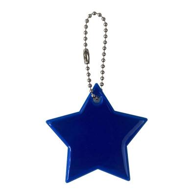 China High Reflective Pendant Decoration Charm Reflector Hanger PVC Star Fire Signage Safety Souvenirs Gifts Customization Key Chain for sale