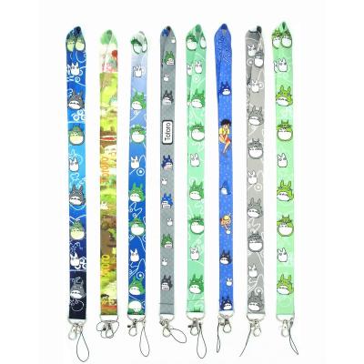 China Hot Sale Polyester Various Animation Character Sublimation Printing Polyester Neck Strap Cartoon Figure Personalized Mobile Phone Lanyard for sale