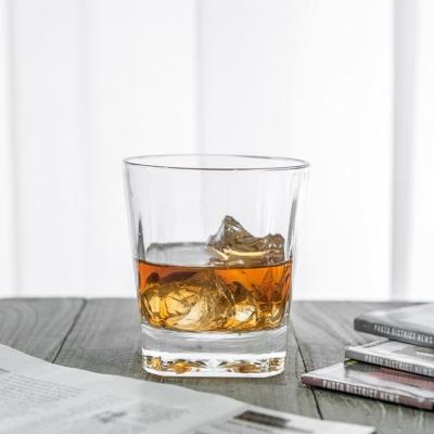 China 320ml Square Classic Lead Free Custom Logo Square Shape Whiskey Glass for sale