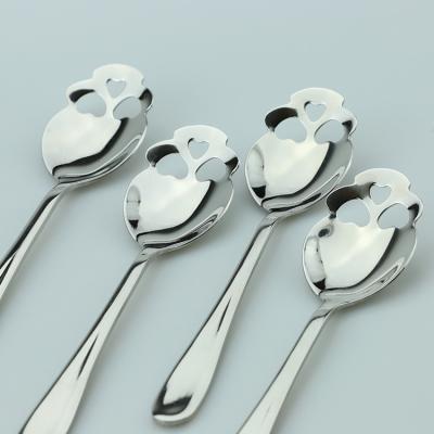 China Sustainable Mirror Polished Skull-face Personalized SUS 304 Coffee Stirring Spoons Silverware With Customized Laser Logo for sale