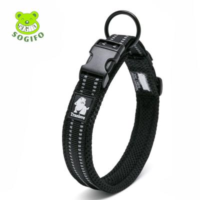 China Sogifo OEM Odm Diving Reflective Dog Collar Nylon Material Adjustable Hot Selling Dog Collar for sale