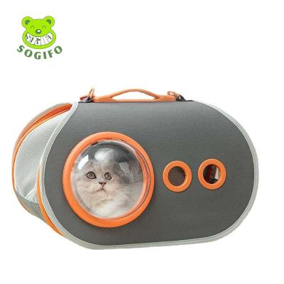 China Sogifo Dogs Cat Bag Dog Bag Pet Space Capsule Take Out Diagonal Box One Shoulder Portable Air Travel Pet Bag for sale