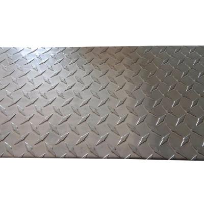 China Elevators Embossed Stainless Steel Sheet 201 304 316 Stainless Steel Sheet Checkered Steel Plate for sale