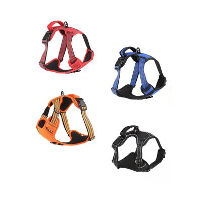 China Viable Pet Supplies Reflective Explosion Proof Punch Dog Leash Chest Strap Traction Walking Rope for Small to Large Dogs for sale