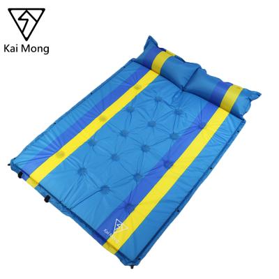 China 190T Polyester Pongee Composite PVC OUTDOOR CAMPING HIKING SPORTS HAZARD MT LARGE PERSON DOUBLE SELF SLEEP PROTECTION CAMPING INFLATABLE WITH PILLOW for sale