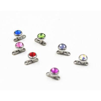 China FASHIONABLE Jewelry Titanium Dermal Anchor Body Anchor G23 TOP Gem 4.5mm Gem 4.5mm for sale