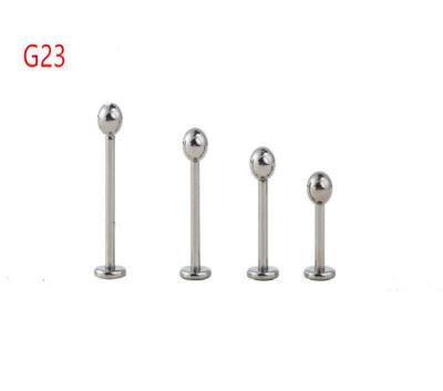 China CLASSIC Titanium Body Jewelry G23 Lip Labret Lip Helix Ear Bar Cartilage Tragus Body Piercing Jewelry 1.2x6/8/10/12mmx3mm for sale