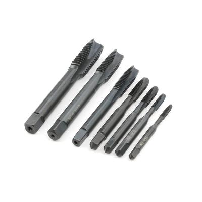 China For Stainless Steel 7Pcs HSSG Machine Tap Drill Bits Tin Liner Milling Cutter Aluminum Steel Tapping Set Point Drill Bit for sale