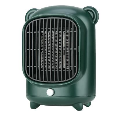 China Mini PTC Hotel Electric Ceramic Table 500W Portable Room Heater Fan Heater for sale