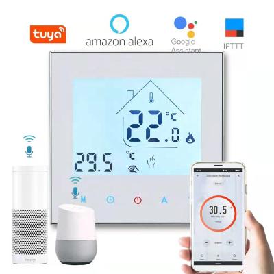 China Modern Smart Digital 16A /3A WIFI Tuya Google Alexa Electric Floor Heating Thermostat for sale