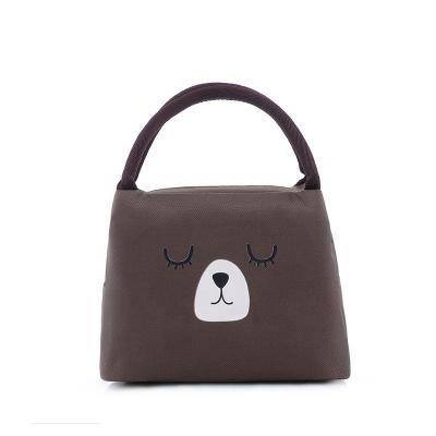 China Cute Cheap Portable Polyester Series Pet Thermal Insulated Pupils Thermal Cold Kids Picnic Lunch Cooler Bag for sale