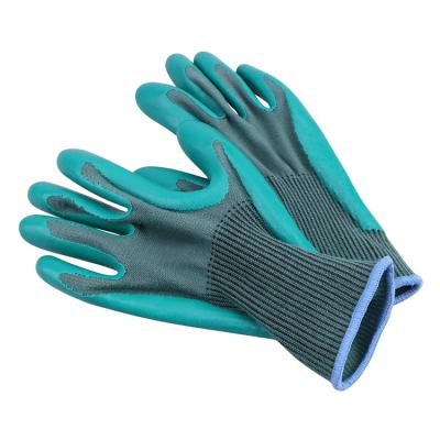 China General Purpose Cotton ECO Nature Latex Coated Construction Safety Safety Hand Gloves Working Gloves for sale