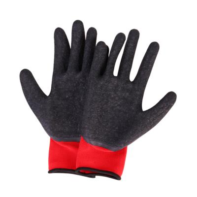 China General Purpose Industrial Grip Latex Coated Polyester Work Gloves for sale