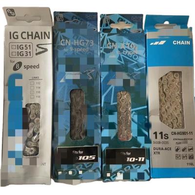 China Bicycle Chain Mountain bike variable speed chain 116L IG51 HG73 chain with magic buckle for sale