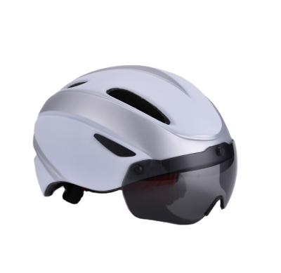 China Magnetic taillight front pack helmets for men and women mountain racing bicycle helmets integrated riding helmets riding equipment for sale