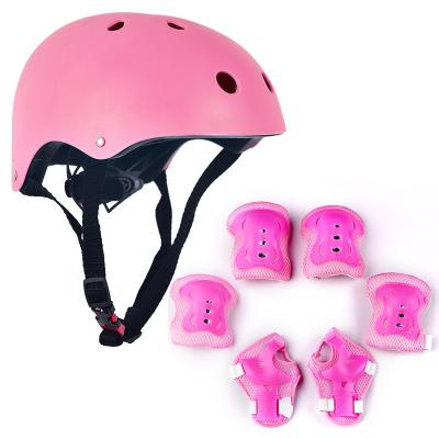 China Package Front Children's Taillight Helmet Baby Roller Skate Equipment Recycling Knee And Anti Falling Equipment Elbow Protectors Full Set for sale