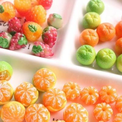 China Different Styles For Resin Cabochons Fruit Resin Cabochon DIY Mobile Phone Accessories Decor Hand Drawing 1.2-1.8cm 100PCs/Lot 791149 for sale