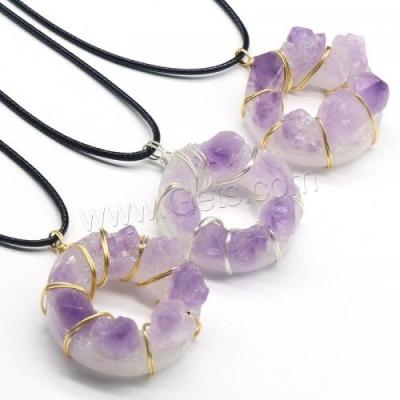 China CLASSIC Gold Charms For Jewelry Making Natural Amethyst Quartz Crystal Pendants Metal 1530781 for sale