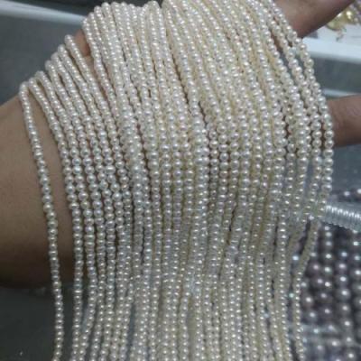 China Wholesale Natural Cultured Freshwater Pearl Round Pearl 2-3mm Pearl Sold Per 40cm Strand 770680 for sale