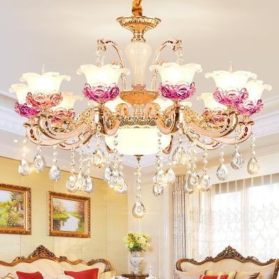 China Modern European Contemporary Living Room Hotel Ceiling Vintage Pendant Lighting Led Luxury Modern Crystal Chandeliers for sale