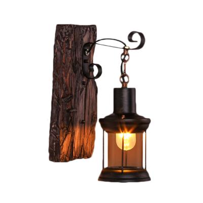 China Vintage e27 wall lamp decor vintage e27 wall lamp home modern creative cafe hotel bar decorative industrial indoor led wooden wood lights for sale