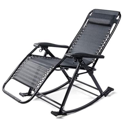 China Garavity Modern Adjustable Outdoor Zero Fold Recliner Rocking Chair for sale