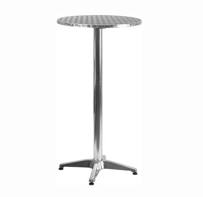 China Dia60 Round Aluminum Adjustable Indoor Outdoor Bar Table Modern for sale