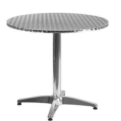 China Modern Dia70cm Dia80cm Round Top Aluminum Stainless Steel Bar Table for sale