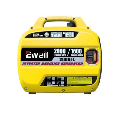 China Small Generator Supply Electric Power Ewell Chinese 1.6Kw Inverter Generators Double Fuel PLG Gasoline Inverter Generator for sale