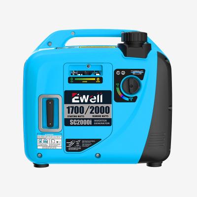 China Ewell Electrical Equipment Generators Gasoline Engine Inverter Generator 2000W 3.5L for sale