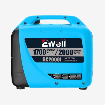 China Ewell Inverter Type Portable Silent Generator 1700w Generator Gasoline Generators 3.5L for sale