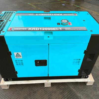 China Good Silent Ewell 10000w Generator High Power Portable Diesel Generator 26L for sale