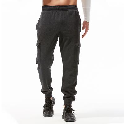 China Breathable Custom Gray Casual Track Sports Exercise Mid Running Long Pants For Men for sale