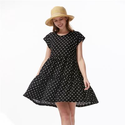 China Breathable Apparel Manufacturers Wear Mulberry Printed Ladies Casual Dresses for sale