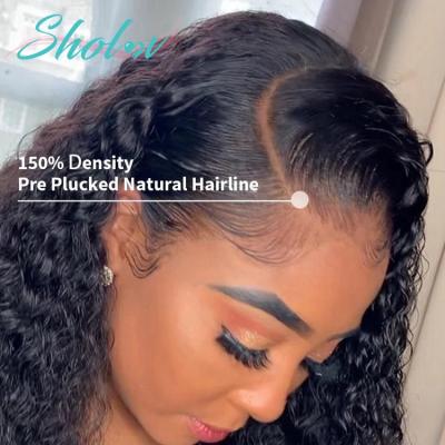 China Wholesale Cheap Lace Front Human Hair Wig Virgin Hair HD Curly Full Lace Frontal Wig Transparent Curly Brazilian Raw Curly Lace Front Human Hair Wig for sale