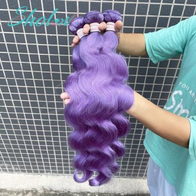 China Purple Ombre Silky Straight Wave Bundles With Closure Brazilian Hair Weave Bundles With Closure Beauty Plus Remy 3 Bundles With Closure for sale