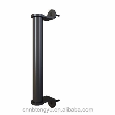 China Modern Black Handle Pull And Flush Door Handle Set By Sliding Barn Door Hardware for sale