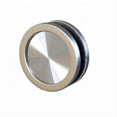 China Modern Stylish Round Barn Door Handle Back to Back Pull Knobs, Stainless Steel Glass Door Knobs for sale