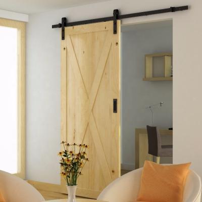 China High quality modern style rustic simple teak country wood door design/bedroom interior wooden wooden barn door for sale