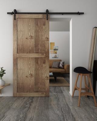 China Modern Antique Design Wooden Barn Door /Teak Wood Door Design for sale