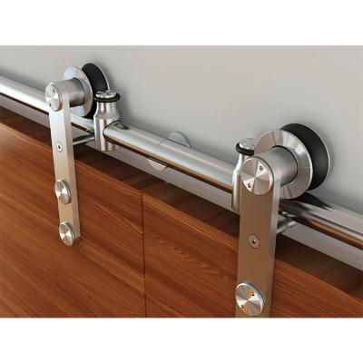 China Modern Soft Narrower Modern Stainless Steel Sliding Barn Door Hardware for sale