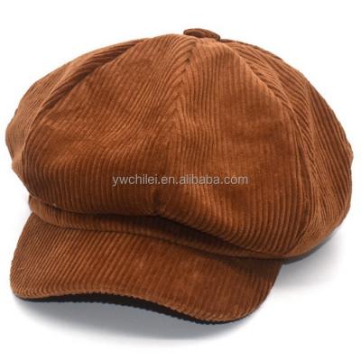 China Retro Image Women's Corduroy Ivy Newsboy Paperboy Cabbie Gatsby Painter Hats for sale