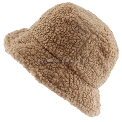 China Character Women Winter Bucket Cloche Faux Fur Warm Fisherman Cap for sale