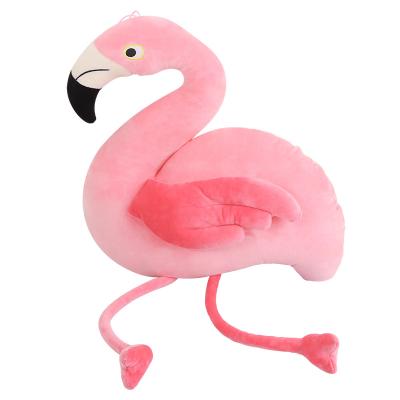 China Toy Factory Creative Flamingo Pink Love Bird Soft Plush Toy Doll for sale