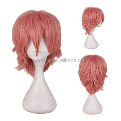 China Regular Wave Short Layered Curly Anime Cosplay Costume Fashionable Wig for sale